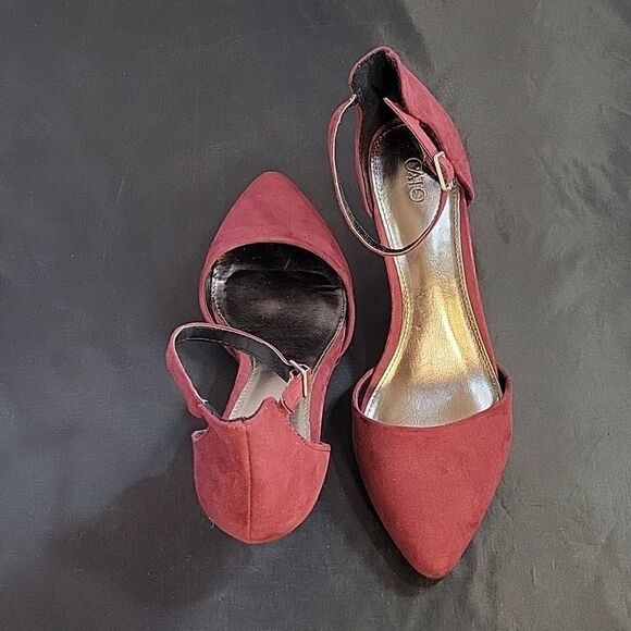 BRAND NEW CATO LOW HEEL ADJUSTABLE BUCKLE ANKLE STRAP POINTED TOE D'ORSAY SHOE - Picture 5 of 14